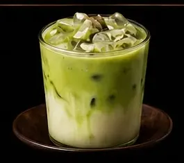 Oasis Matcha served over ice